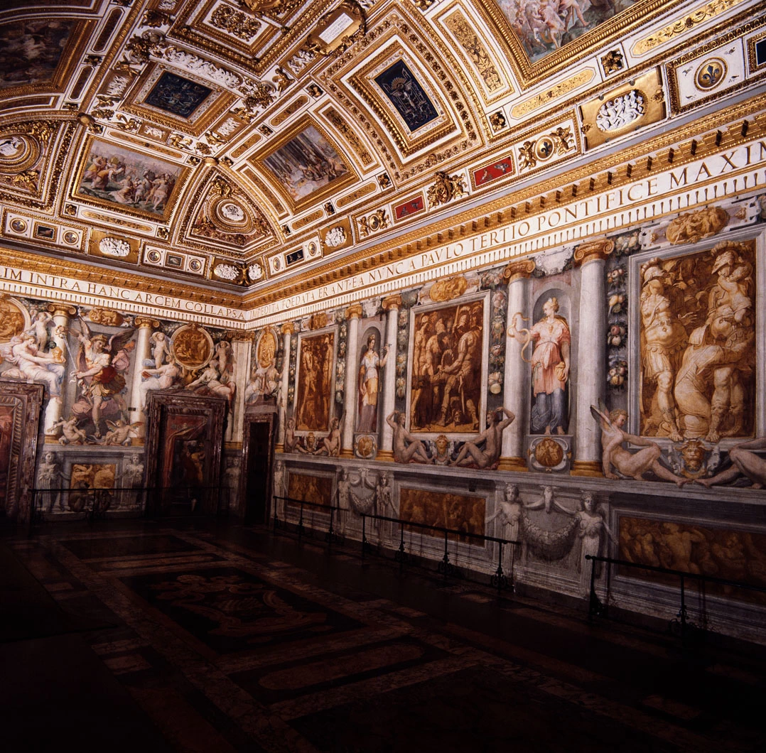 Perin del Vaga - Episodi della vita di Alessandro Magno, episodi della vita di San Paolo, figure allegoriche, virtù e imprese farnesiane, Castel Sant'Angelo, Roma 1